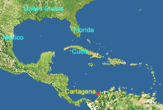 destinationcartagena.comMap of the Caribbean destinationcartagena.comMap of the Caribbean