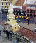 The clock tower in the Old Town